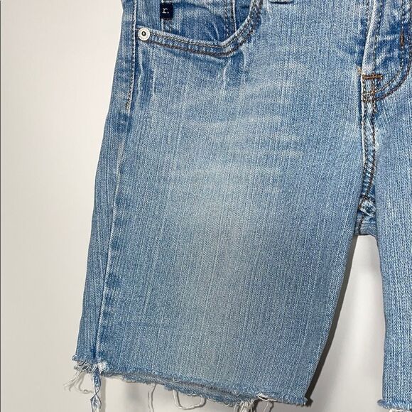 Refuge Denim Blue Distressed Women's Shorts - Picture 4 of 10